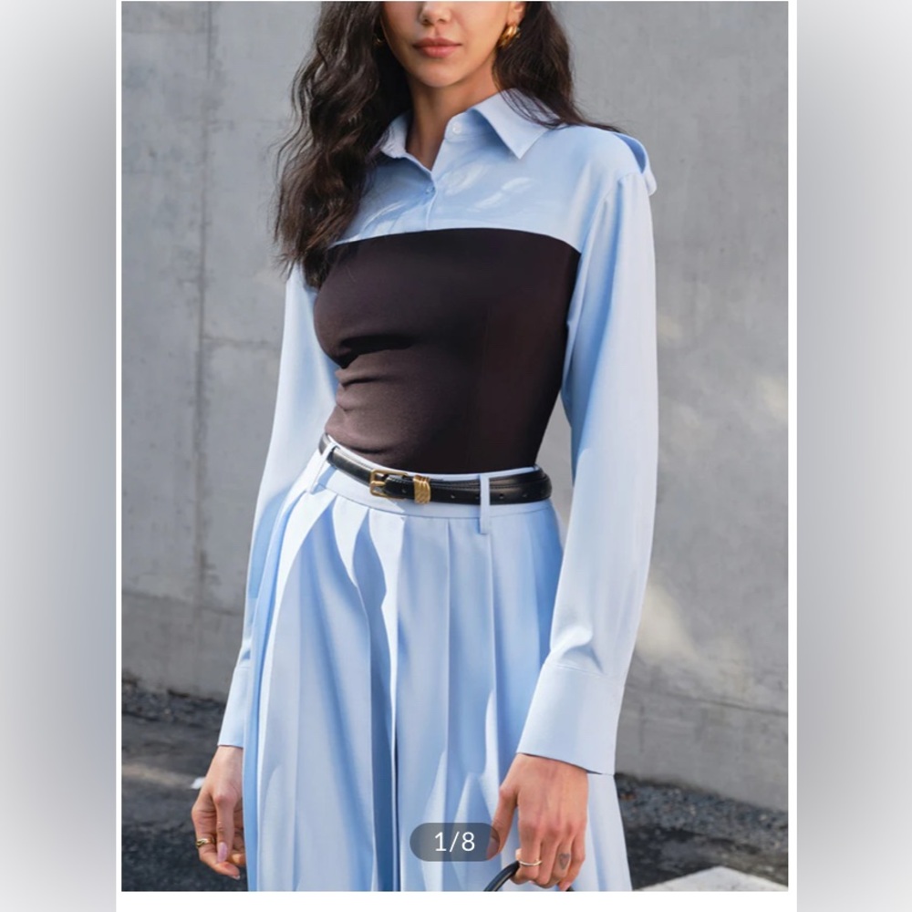 2 in 1 Skinny Panel Polo Shirt